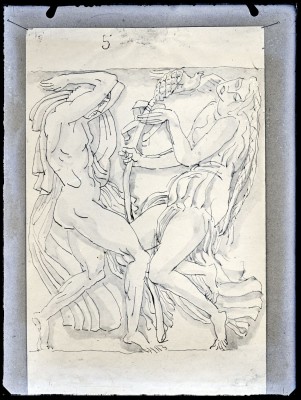 La Danse d'après Nijinsky et Isadora Duncan, étude pour le relief du théâtre des Champs-Élysées, 1912